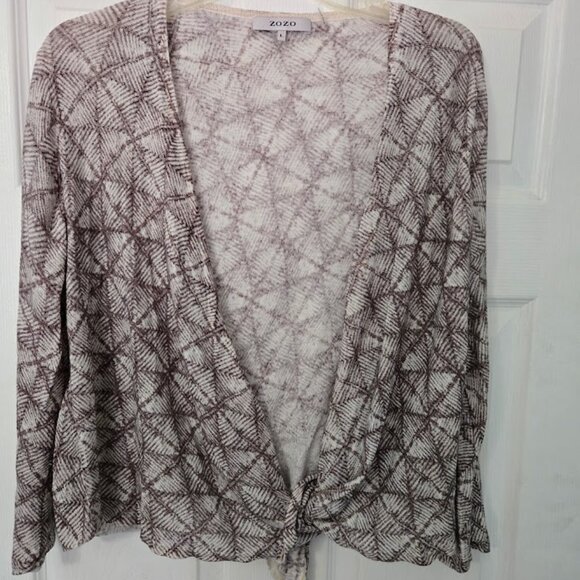 ZOZO‎ Open front lightweight linen blend cardigan Size L - Picture 1 of 7